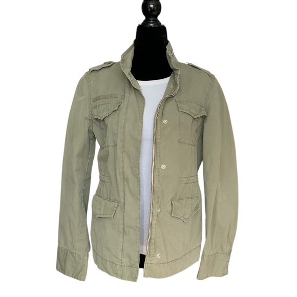 Gap Classic Design Green Khaki Cotton Anorak Barn Chore Utility Jacket S… - Picture 1 of 13